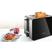 Bosch TAT7203 toaster 2 slice(s) Black,Stainless steel 1050 W