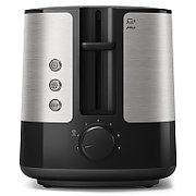 Philips Viva Collection HD2637/90 toaster 2 slice(s) Black, Stainless steel