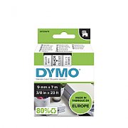 DYMO D1 Standard - Black on Transparent - 9mm