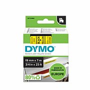 DYMO D1 Standard - Black on Yellow - 19mm