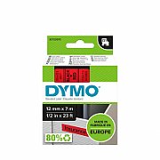 DYMO D1 Standard - Black on Red - 12mm
