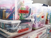 DYMO D1 Standard - Black on Red - 12mm