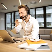 Audiocore 74452 Bluetooth Headset Headphone Noise Reuction Microphone Call CenterGoogle Siri Office Wireless