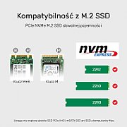 UNITEK S1206A SolidForce USB-C to PCIe/NVMe M.2 SSD 10Gbps Dual Bay Enclosure with Offline Clone