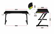 Gaming desk Huzaro Hero 2.5 RGB LED