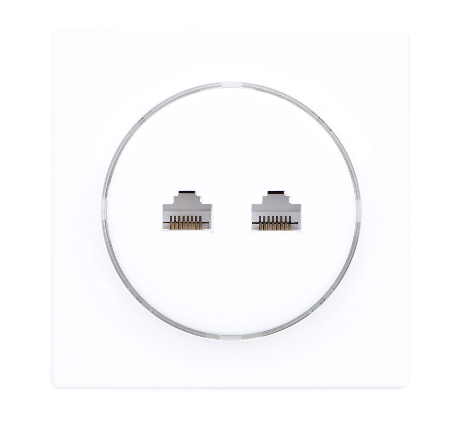 Fibaro Walli N socket-outlet 2 x RJ-45 White