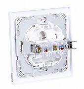Fibaro Walli N socket-outlet 2 x RJ-45 White