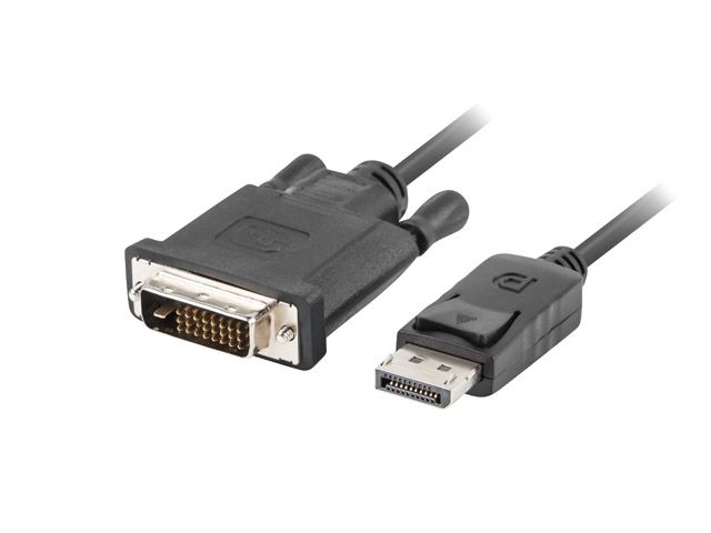 Lanberg CA-DPDV-10CU-0010-BK video cable adapter 1 m DisplayPort DVI-D Black