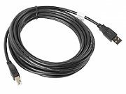 Lanberg CA-USBA-10CC-0050-BK USB cable 5 m USB 2.0 USB B Black