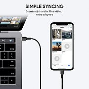 AUKEY CB-CL02 USB cable Quick Charge USB C-Lightning | 1.2m | Black