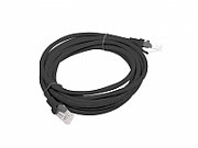 Patchcord UTP Lanberg PCU6-10CC-0300-BK (RJ45 - RJ45  3m U/UTP 6 black color)
