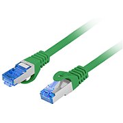 LANBERG PATCHCORD S/FTP CAT.6A 0.5M GREEN LSZH