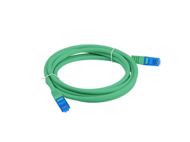 LANBERG PATCHCORD S/FTP CAT.6A 2M GREEN LSZH