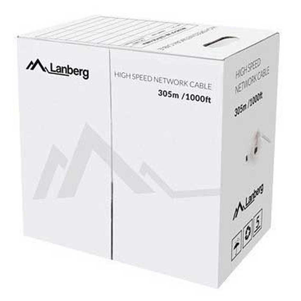 LANBERG CABLE UTP CAT.5E 305M WIRE CU GRAY FLUKE
