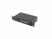 Switch Lanberg RSFE-8P-2GE-120, 10 porturi 10/100/1000 Mbps
