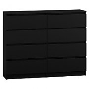 Topeshop M8 120 CZERŃ chest of drawers