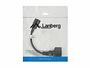 Lanberg CA-C14E-10CC-0018-BK power cable Black 0.18 m C14 coupler
