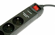 Gembird SPF5-C-10 surge protector Black 5 AC outlet(s) 250 V 3 m