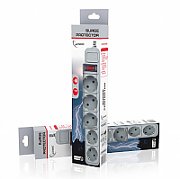 EnerGenie SPG5-C-10 surge protector 5 AC outlet(s) 250 V Black 3 m