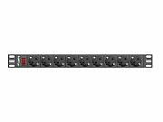 LANBERG RACK POWER STRIP 19  PDU 1U 9X SHUKO
