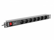 LANBERG POWER STRIP. RACK PDU (1U,16A,7X SHUKO,2M)