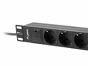 LANBERG POWER STRIP 10  RACK (1U, 16A, 3X SHUKO)