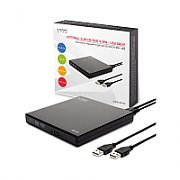 SAVIO AK-43 optical disc / External Slim drive DVD±R/RW CD±R/RW Black