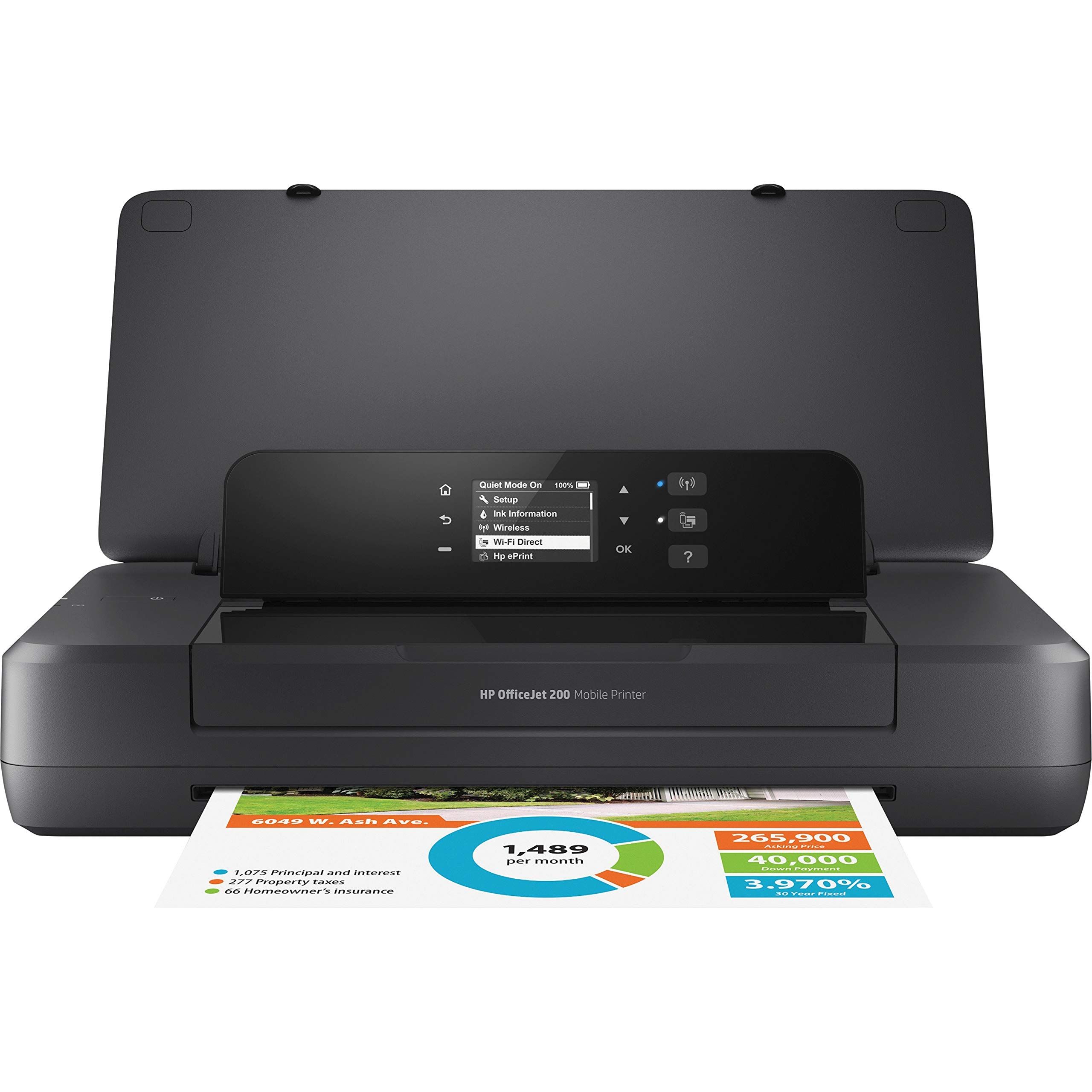 Imprimanta inkjet color HP OfficeJet 200, A4, USB 2.0, Wi-Fi, 9 ppm negru, 7 ppm color