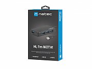 NATEC Hub USB 3.0 Moth (4 ports, black)