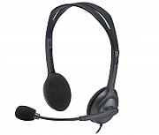 Logitech H111 Stereo Headset Wired Head-band Office/Call center Grey