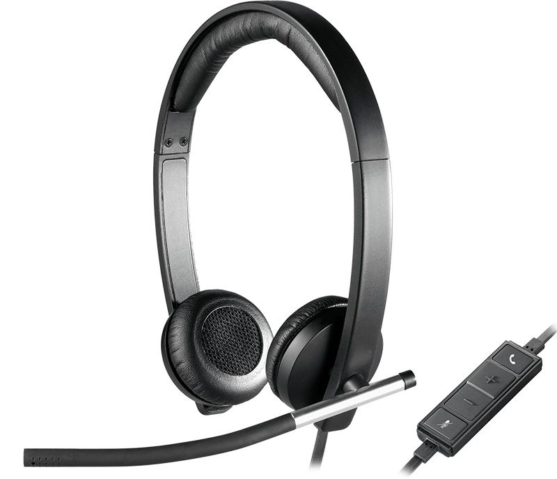 Logitech H650e Headset Head-band Black, Silver