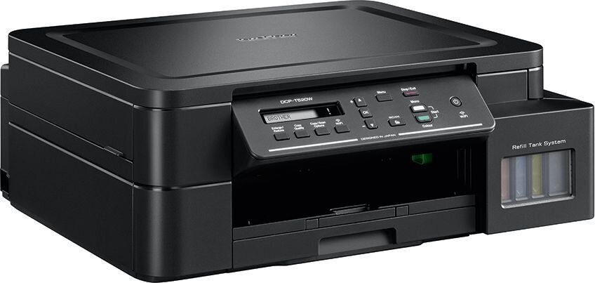 Imprimanta multifunctionala inkjet ciss color Brother DCP-T520W, A4, USB 2.0, Wi-Fi, 17 ppm negru, 9 ppm color