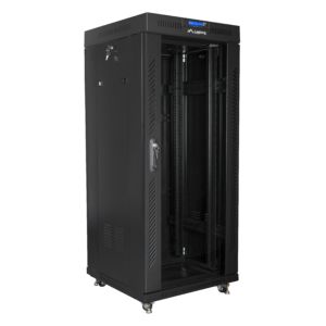 LANBERG FREE STANDING 19  RACK CABINET 27U 600x600 BLACK