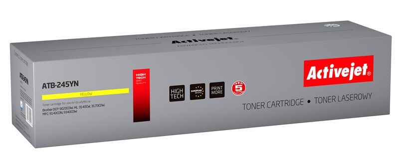 Activejet ATB-245YN toner for Brother printer Brother TN-245Y replacement Supreme 2200 pages yellow