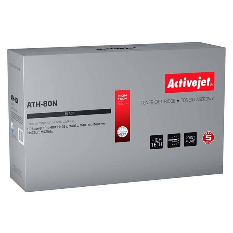 Activejet ATH-80N toner for HP printer HP 80A CF280A replacement Supreme 3500 pages black