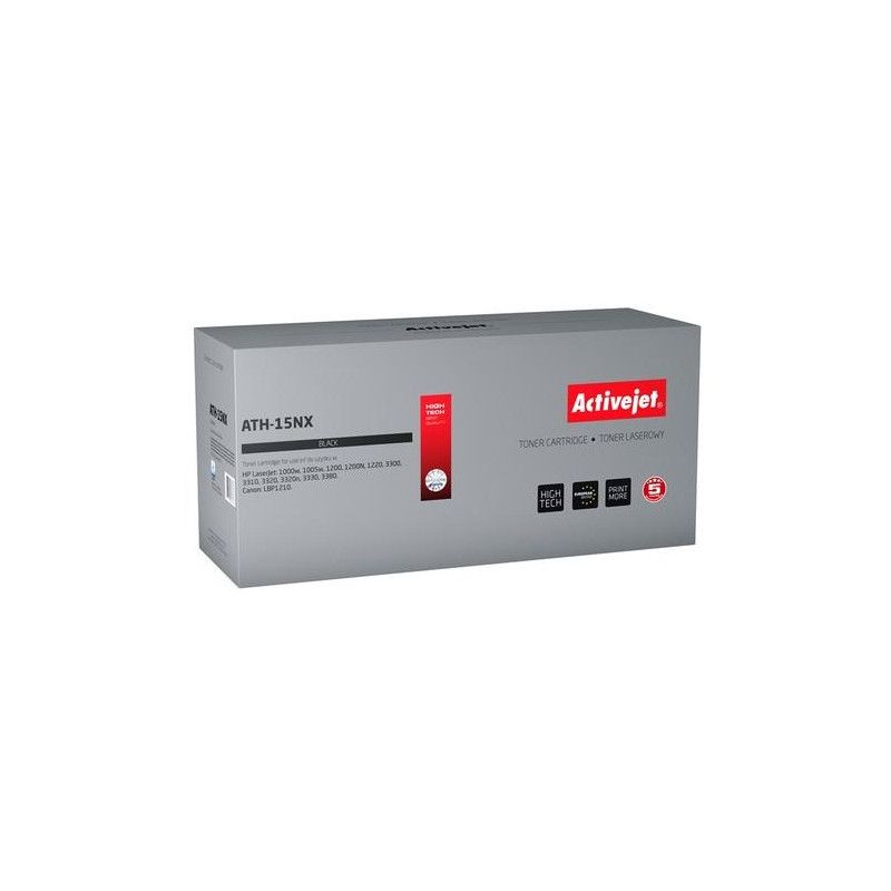 Activejet ATH-15NX toner for HP printer HP 15X C7115X, Canon EP-25 replacement Supreme 4200 pages black