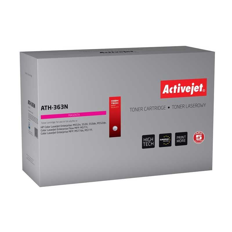 Activejet ATH-363N toner for HP printer HP 508A CF363A replacement Supreme 5000 pages magenta