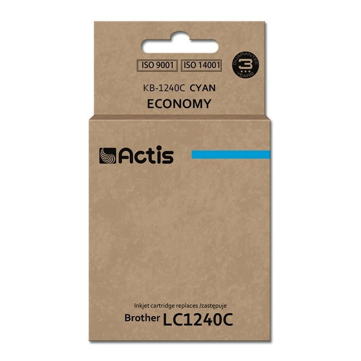 Cartus cerneala Actis KB-1240C ,Albastru ,19 ml (compatibil cu Brother KB-1240C) 