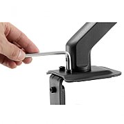 Maclean MC-906 Monitor Mount Holder Desk Table Mount 17  - 32  Adjustable Rotatable VESA 12 kg