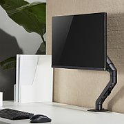 Maclean MC-906 Monitor Mount Holder Desk Table Mount 17  - 32  Adjustable Rotatable VESA 12 kg