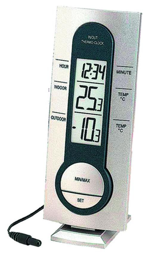 Technoline WS 7033 digital weather station Anthracite, Blue, Silver