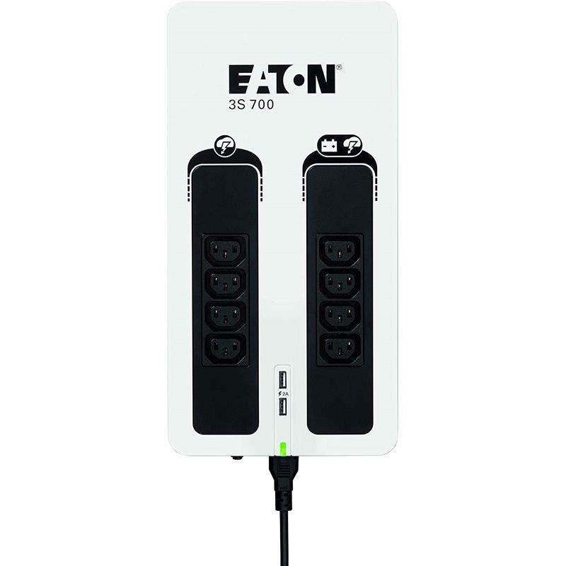 Eaton 3S700I uninterruptible power supply (UPS) Standby (Offline) 0.7 kVA 420 W 8 AC outlet(s)