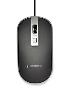 GEMBIRD MUS-4B-06-BS Optical mouse USB black/silver