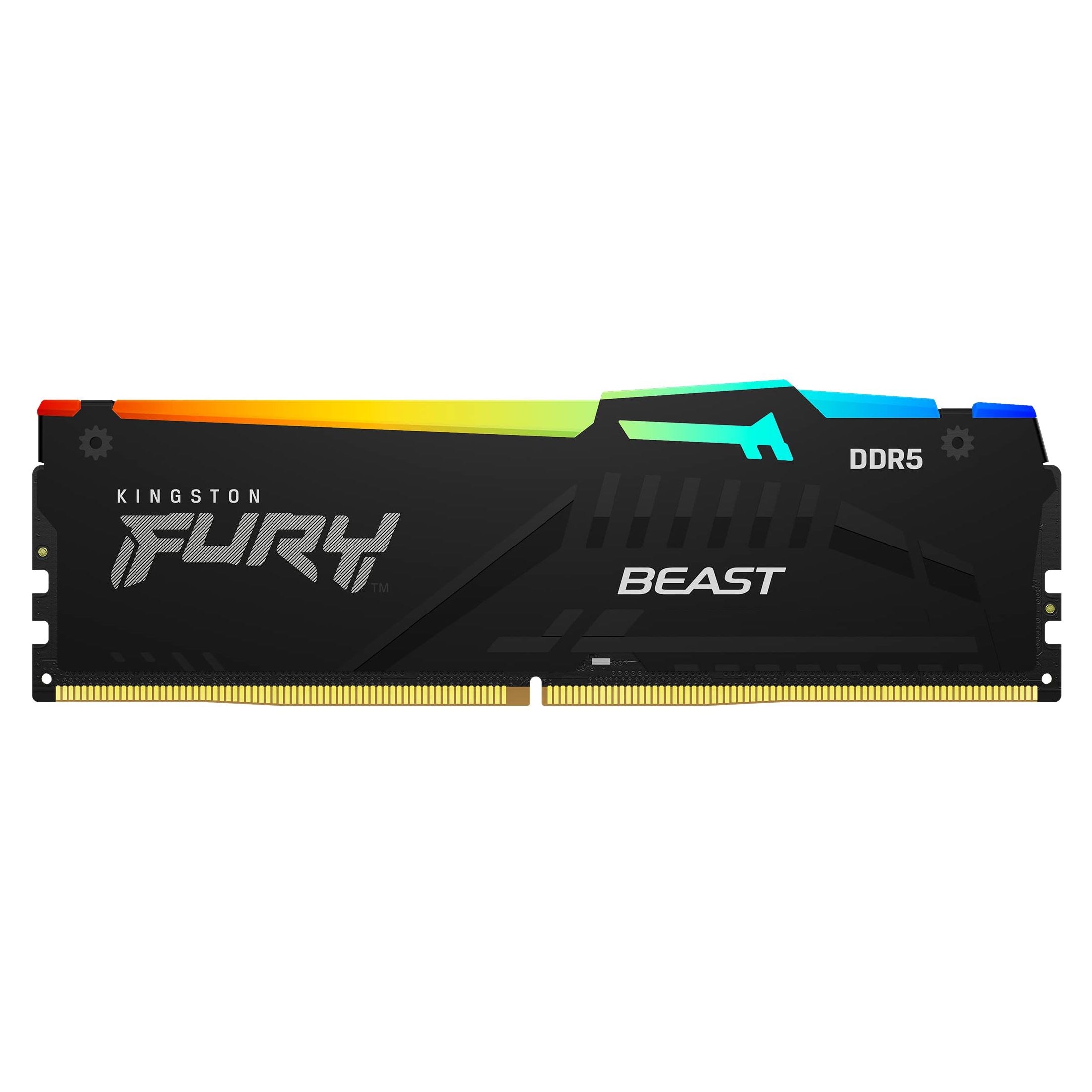 Memorie Kingston FURY Beast 16 GB DDR5 4800 MHz CL38, XMP 3.0, Negru, RGB