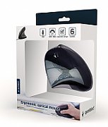 MOUSE GEMBIRD, PC sau NB, cu fir, USB, optic, 3200 dpi, butoane/scroll 6/1, ergonomic, cablu 1.35m, negru,  MUS-ERGO-03  (include TV 0.18lei)