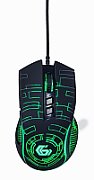 MOUSE GEMBIRD, gaming, cu fir, USB, optic, 3600 dpi, butoane/scroll 7/1, iluminare, cablu 1.5m, negru,  MUSG-RGB-01  (include TV 0.18lei)