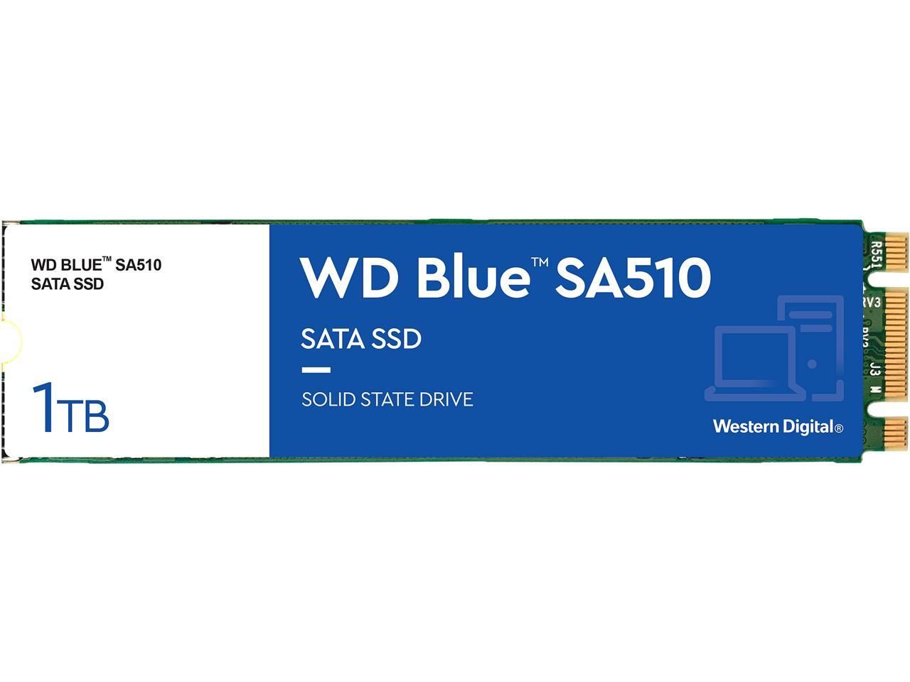 Western Digital WD Blue SA510 SSD 1TB M.2 2280 SATA III 6Gb/s internal single-packed
