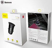 INCARCATOR AUTO Baseus Circular Plastic PPS, 1 x USB Output 4.5V/5A, 1 x USB Type-C Output 5V/3A, total output 30W, pt. bricheta auto, negru  CCALL-YS01  (include TV 0.18 lei) - 6953156286535