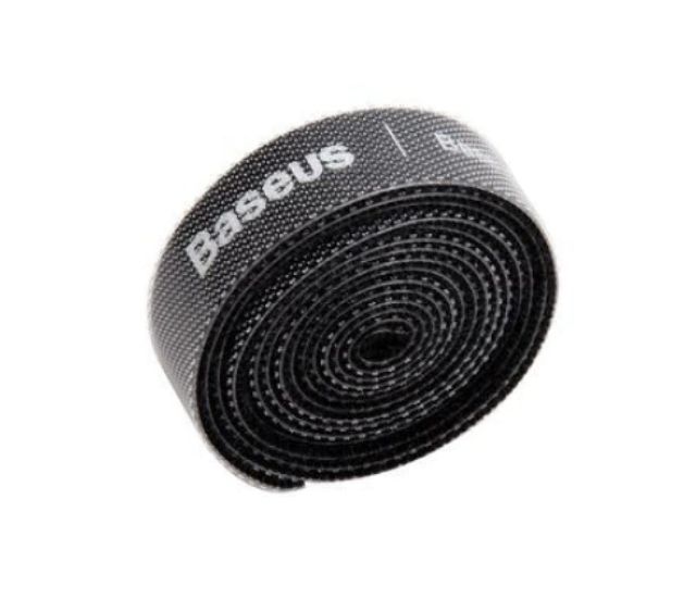 ORGANIZATOR cabluri tip Velcro Baseus Colourful Circle, 1m, negru  ACMGT-E01  - 6953156293441
