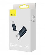 ADAPTOR Baseus Ingenuity Series Mini OTG, USB 3.1 (T) to USB Type-C (M), corp metalic, albastru  ZJJQ000103  (include timbru verde 0.25 lei) - 6932172605803